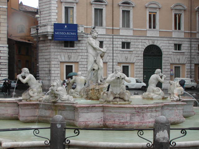 Navona Side Fountain